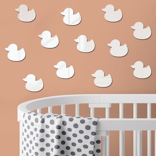 Adesivo de parede Espelho Decorativo Kit Patinho